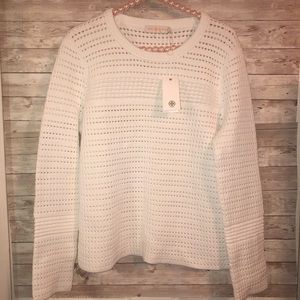 NWT Tory Burch knit crew neck size L